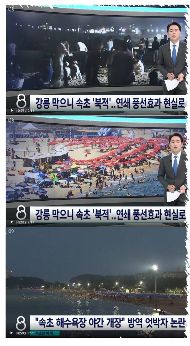  코로나로인해 강릉 4단계로 인해 현재 속초시근황