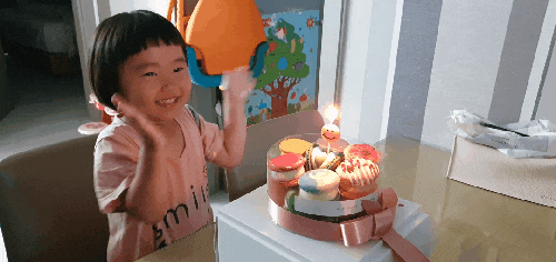  인천 계양 마카롱 맛집, 팔레트디저트_화려한 마카롱케이쿠와 함께 한 민똥이 생일