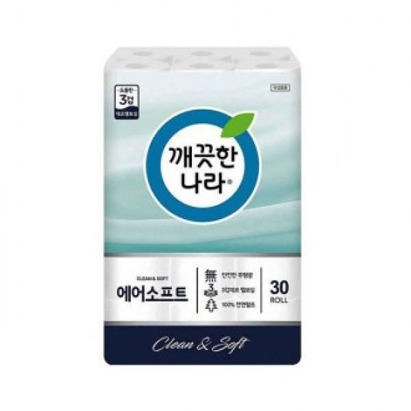 구매평 좋은 BCW138468깨끗한나라 에어소프트 3겹 30m 30롤 두루마리 화장지, 1 ··· 구매평 좋은 BCW138468깨끗한나라 에어소프트 3겹 30m 30롤 두루마리 화장지, 1 ···