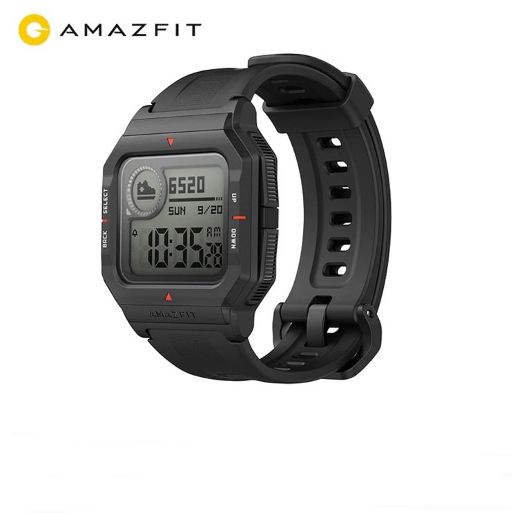 가성비갑 어메이즈핏 네오 Amazfit Neo 레트로 스마트워치, 블랙 좋아요