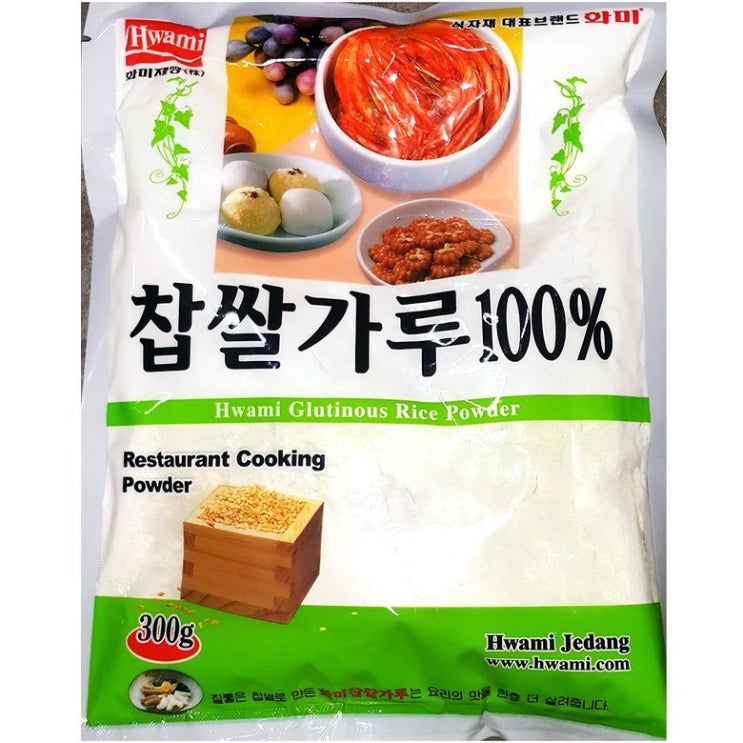 구매평 좋은 찹쌀가루(화미 300g)/식당/가루/찹쌀분/강황가루/들깨, 1 추천해요