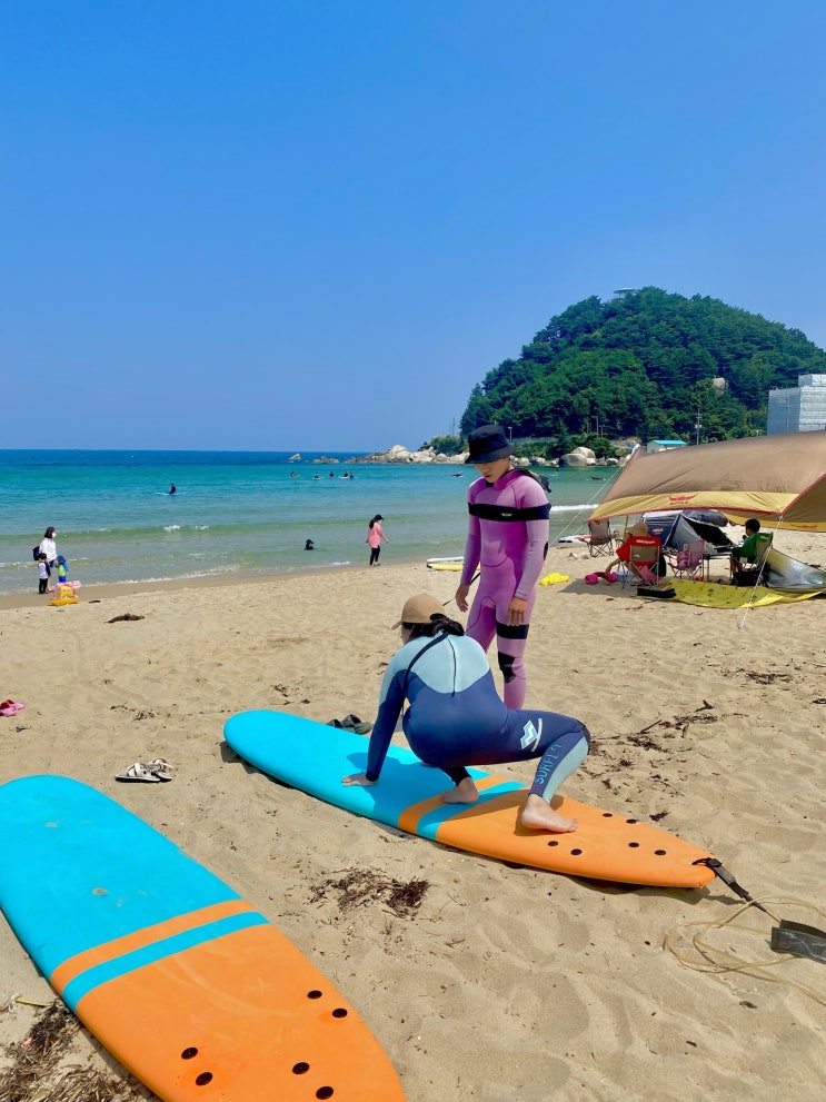  양양서핑강습, 죽도해변 이본느비서프 내 인생 최고 짜릿한 경험!