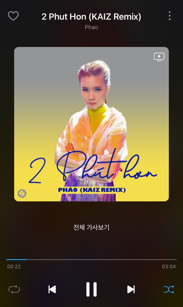 [해외음악] Phao - 2 Phut Hon(제로투 댄스 곡)