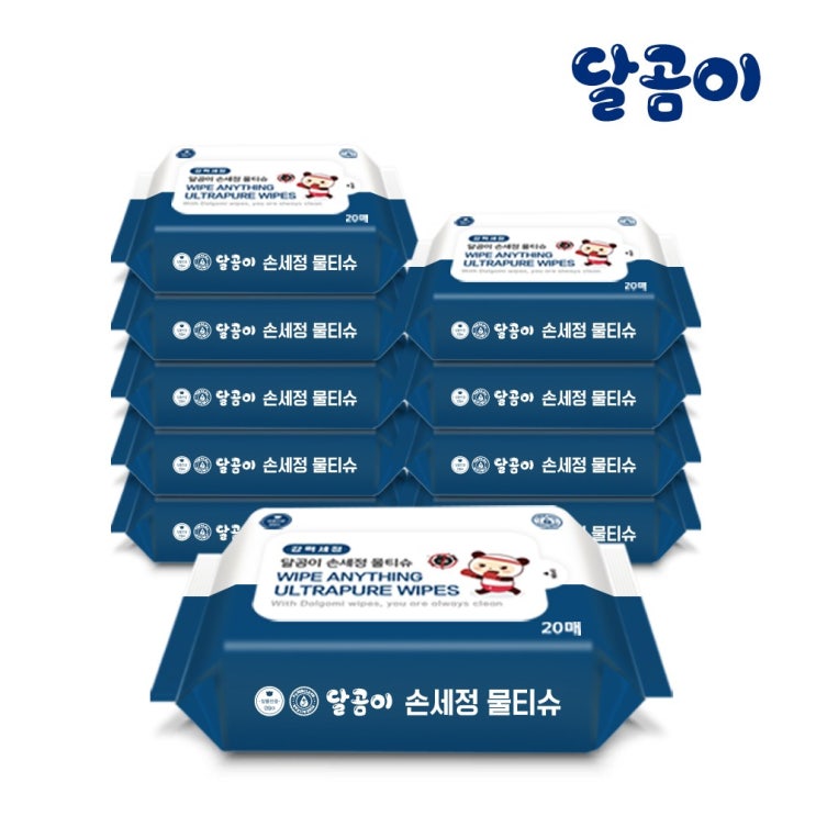 의외로 인기있는 달곰이 손세정 물티슈 리필(20매) 10팩 ···