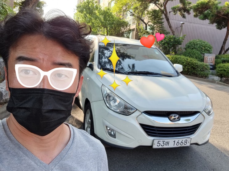  인천시 투싼ix 가솔린 중고, 헤이딜러보다 비싼 수출 가격#엔진 부조