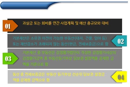 비영리법인 허가 시 검토사항(재정적 기초 등) 비영리법인 허가 시 검토사항(재정적 기초 등)