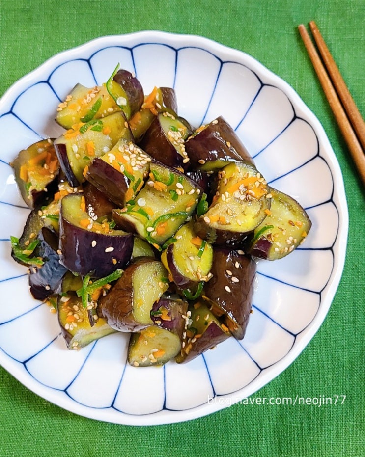 가지볶음 요리 깔끔하게 맛있는 매콤 들기름 가지반찬