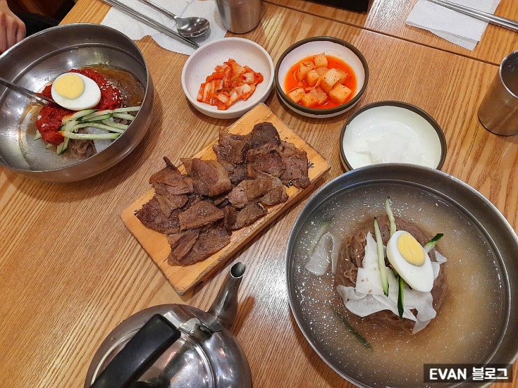  천호역 식당 고기와 냉면을 같이 먹고 싶다면 육쌈냉면 천호점 천호동 냉면