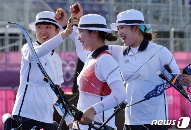 여자 <b>양궁 안산 강채영</b> 장민희 도쿄 올림픽서 9연패