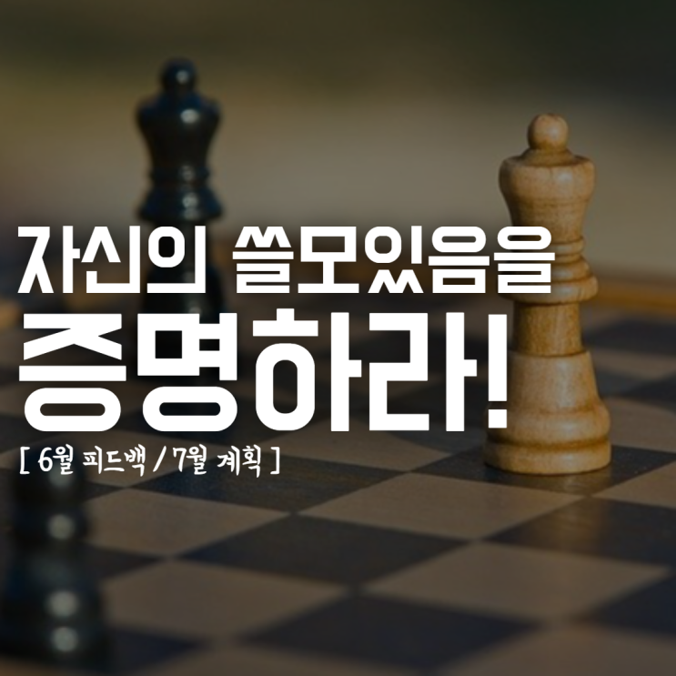  한달 계획표 양식으로 나의 인생 바꾸기(7월 피드백 및 8월 계획)