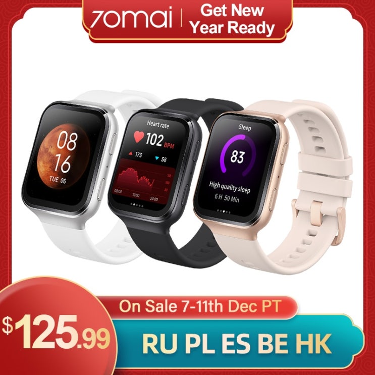 요즘 인기있는 새로운 70mai Smartwatch Saphir 시계 블루투스 GPS 스포츠 심박수 추적기 방수 호출 알림 APP 알림|스마트 시계|, 1개, 러시아, Gold C 요즘 인기있는 새로운 70mai Smartwatch Saphir 시계 블루투스 GPS 스포츠 심박수 추적기 방수 호출 알림 APP 알림|스마트 시계|, 1개, 러시아, Gold C