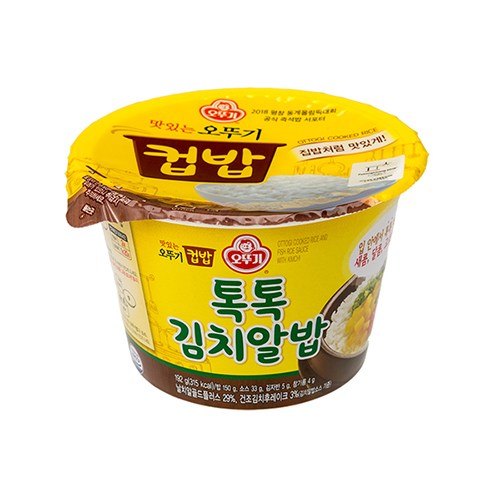 선호도 좋은 오뚜기 맛있는 컵밥 톡톡김치알밥, 192g, 7개 좋아요