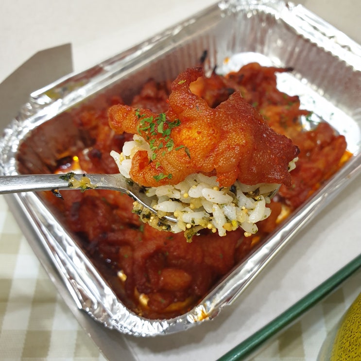  일산 피자마루 식사점에서 불닭발 (+오뚜기김치알밥컵밥)