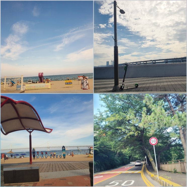  부산 드라이브 해안도로 1, 광안리~송정 그리고, 달맞이 스타벅스 DT