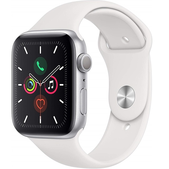 선호도 높은 애플 Apple Watch Series 5 (GPS) 44mm Silver Aluminum Case with White Sport Band - (MWVD2LLA), M