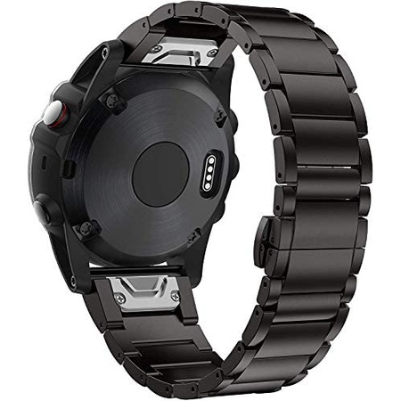 선호도 좋은 가민 택틱스 델타솔라 티타늄 합금 시계줄 밴드 D127 메탈 스트랩 NotoCity Compatible Fenix 3 Band Tita, Black1_One Size,