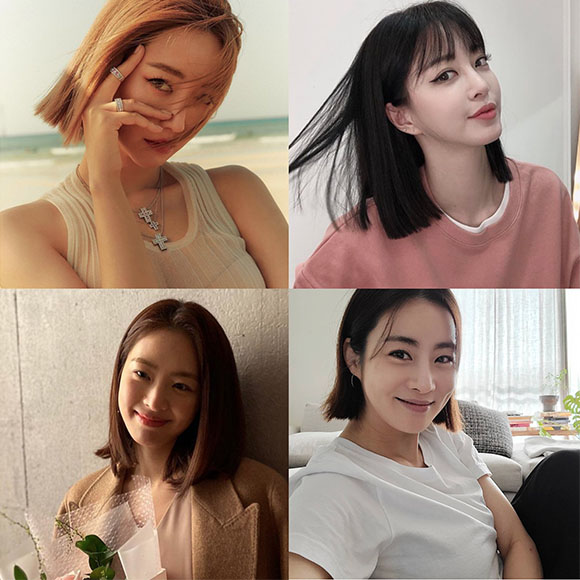  단발 태슬컷, 중단발 태슬컷 여자 연예인 모음(한예슬, 고준희 등)