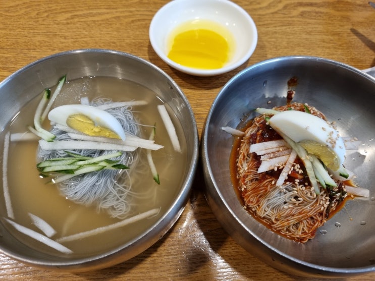  구리 롯데백화점 냉면 맛집 초록 면옥