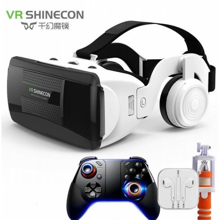 의외로 인기있는 가상현실체험기기 VR 안경 게임 용품 액세서리, T11-업그레이드 11대 게이머 손잡이 이어폰 셀카봉 ···