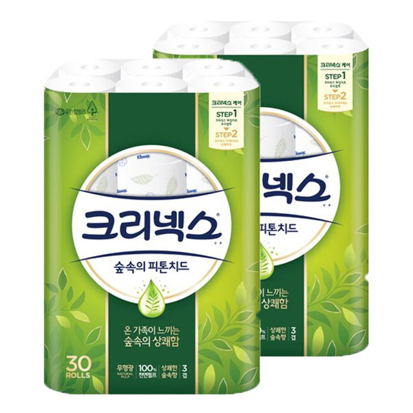 최근 인기있는 크리넥스 숲속의 피톤치드 25m 30롤 X 1팩 총 3겹 롤화장지, 2팩 추천합니다 최근 인기있는 크리넥스 숲속의 피톤치드 25m 30롤 X 1팩 총 3겹 롤화장지, 2팩 추천합니다