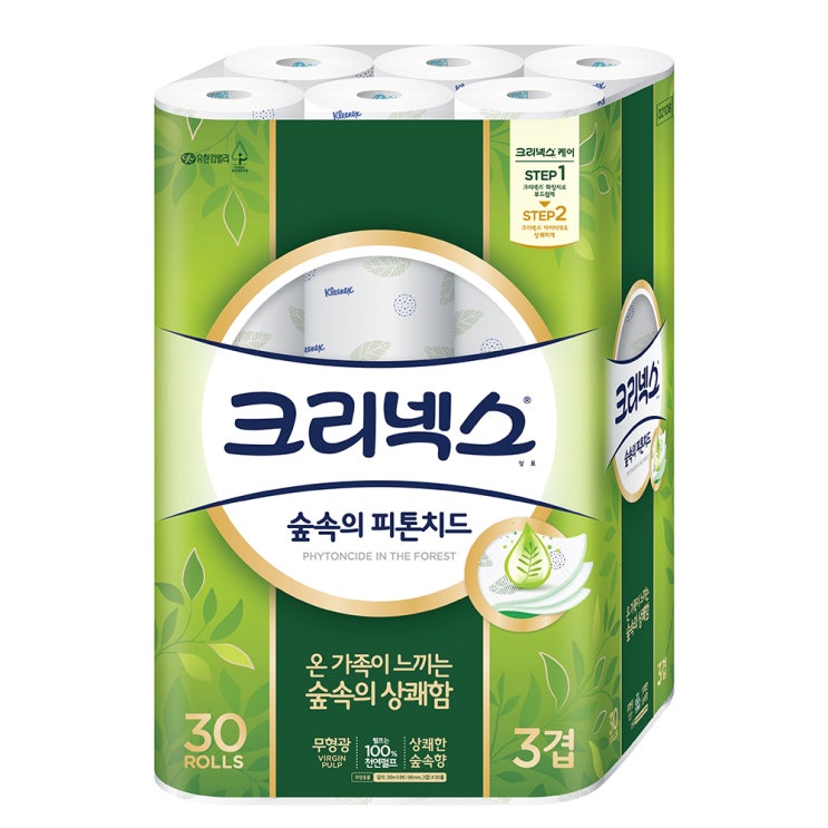 잘나가는 크리넥스 숲속의 피톤치드 3겹 화장지 30m, 30롤, 1팩 ··· 잘나가는 크리넥스 숲속의 피톤치드 3겹 화장지 30m, 30롤, 1팩 ···