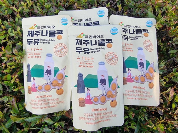  무첨가두유 다이어트식품 추천 제주나물콩두유 구매각