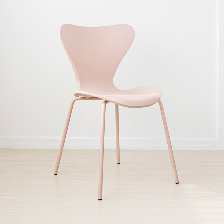 의외로 인기있는 라로퍼니처 웨이브 체어 북유럽스타일 철제 카페 인테리어 의자 인테리어의자, 핑크 추천합니다