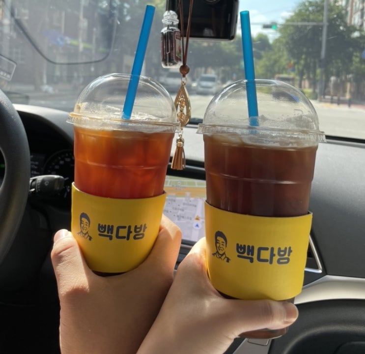  빽다방 암사역점에서 아이스 아메리카노 마셔 버리기