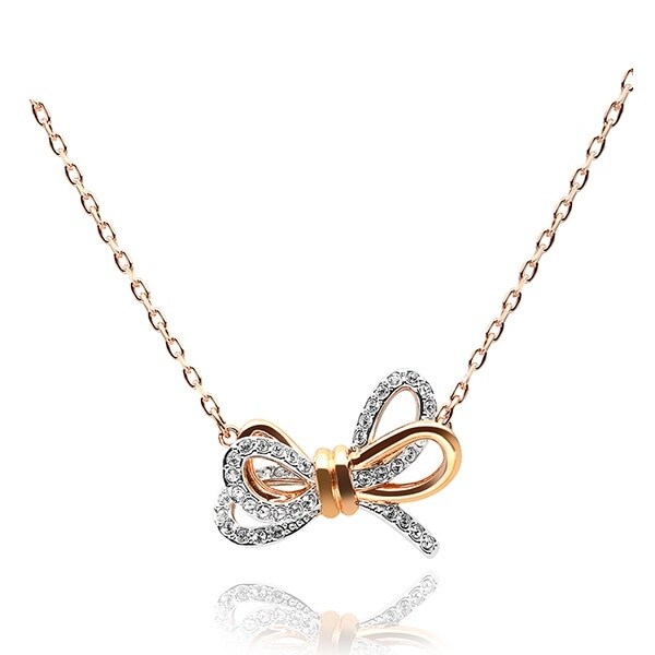  가성비 뛰어난 스와로브스키 SWAROVSKI 5440636 LIFELONG BOW 믹스메탈 피니시 목걸이 좋아요