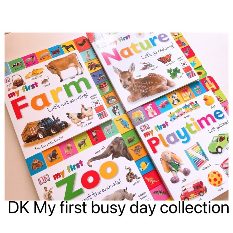 Dk My first busy day collection/ 아기 첫 영어단어 인지 사전책