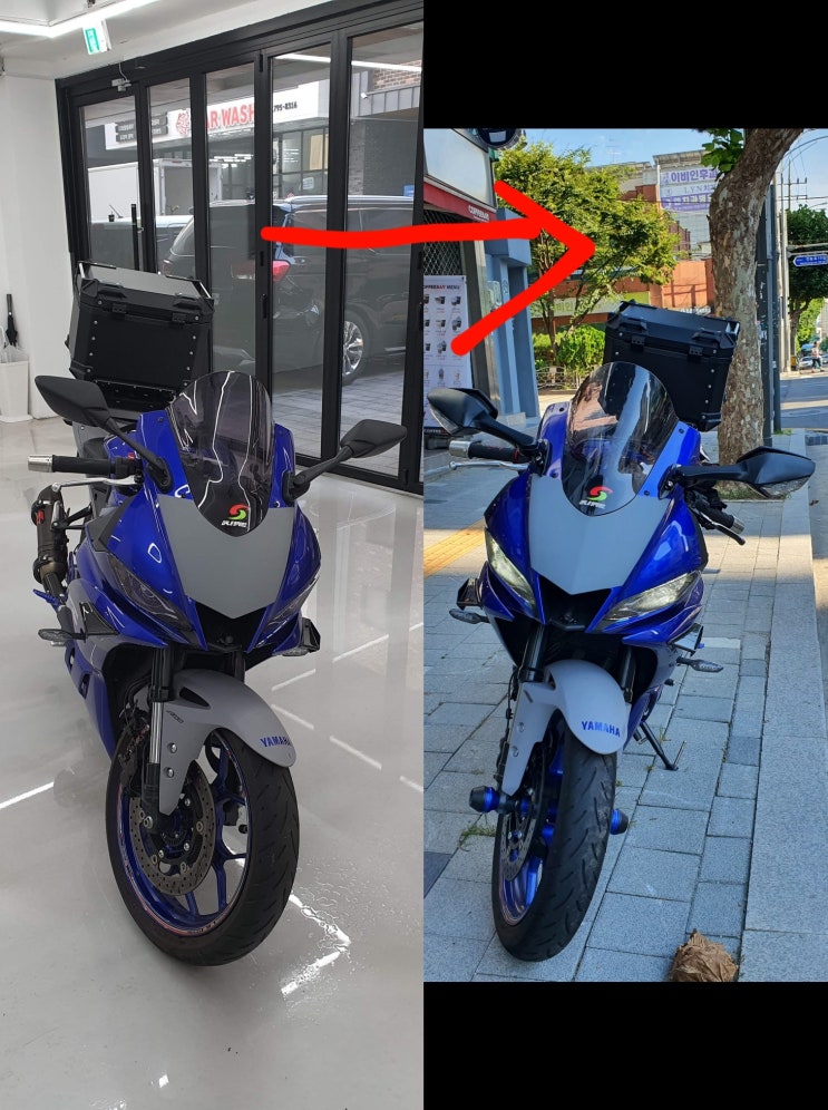  YZF-R3 2020 - ZX10R용 사이드미러 교체