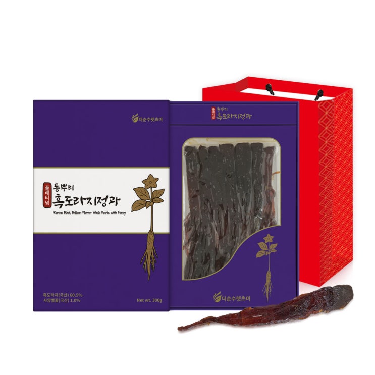 잘팔리는 렛츠미 통뿌리 흑도라지정과 + 쇼핑백, 300g, 1개 추천합니다 잘팔리는 렛츠미 통뿌리 흑도라지정과 + 쇼핑백, 300g, 1개 추천합니다