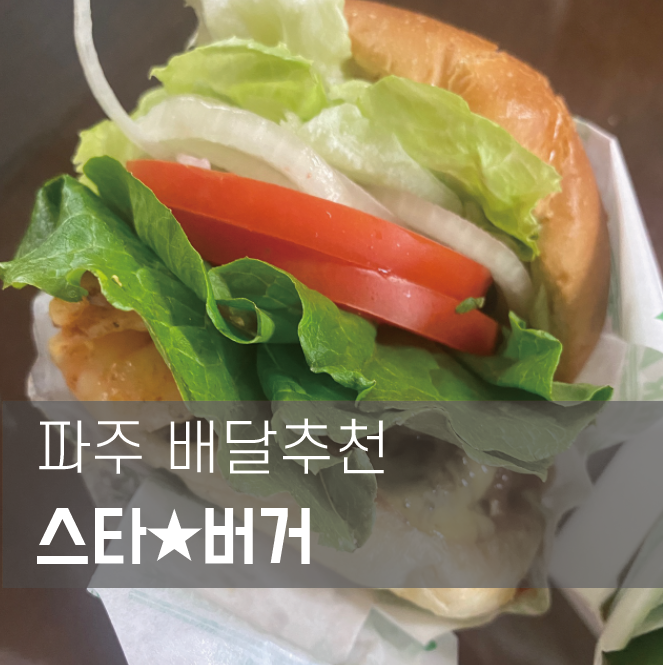  파주 수제버거 배달 메뉴 스타버거
