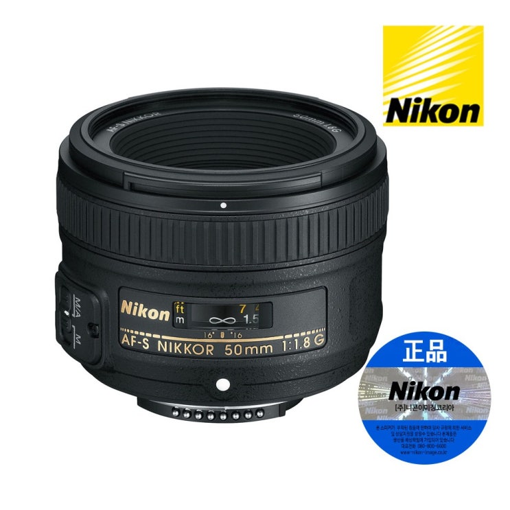 가성비갑 니콘 정품 NIKKOR AF-S 50mm F 1.8G DSLR 렌즈 사은품증정 카메라 단렌즈, AF-S NIKKOR 50mm F 1.8G 추천해요