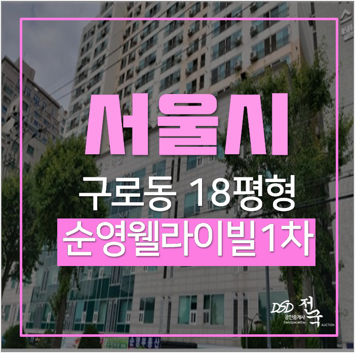 서울오피스텔경매 순영웰라이빌1차 대림역 구로역 1억미만 서울오피스텔경매 순영웰라이빌1차 대림역 구로역 1억미만