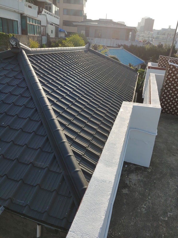 제주도 집수리/인테리어 : 지붕개량 및 외부페인트(원도심 재생사업), 신산목공소