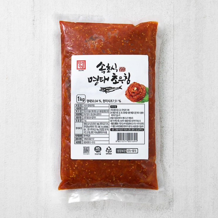 당신만 모르는 한성기업 속초식 명태초무침, 1kg, 1개 ··· 당신만 모르는 한성기업 속초식 명태초무침, 1kg, 1개 ···