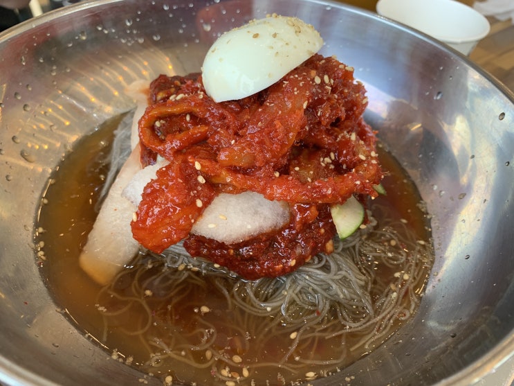  평택 죽백동 수제만두전골 코다리냉면 맛집 미강옥