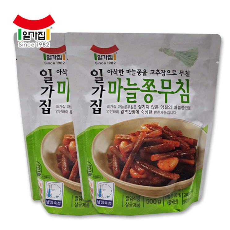 많이 찾는 일가집 일미 마늘쫑무침 500g 2개, 단품 추천해요