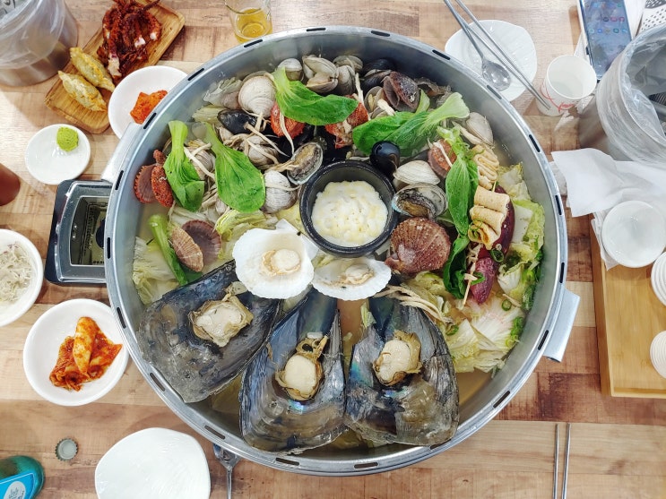  일산 탄현 맛집, 조개찜 '택이네 조개전골 칼국수' 둘이서 점저 해결