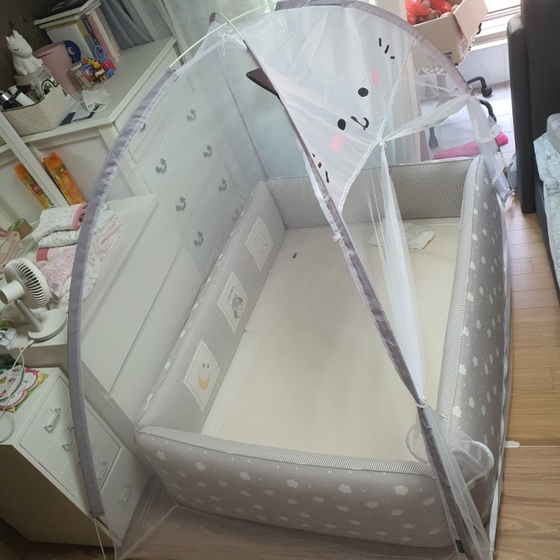 베베 데코 원터치 모기장, 우리 아기 안심하고 재워요