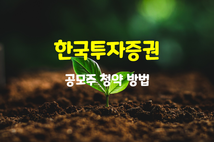 한국투자증권 공모주 청약 방법(feat. 카카오뱅크)