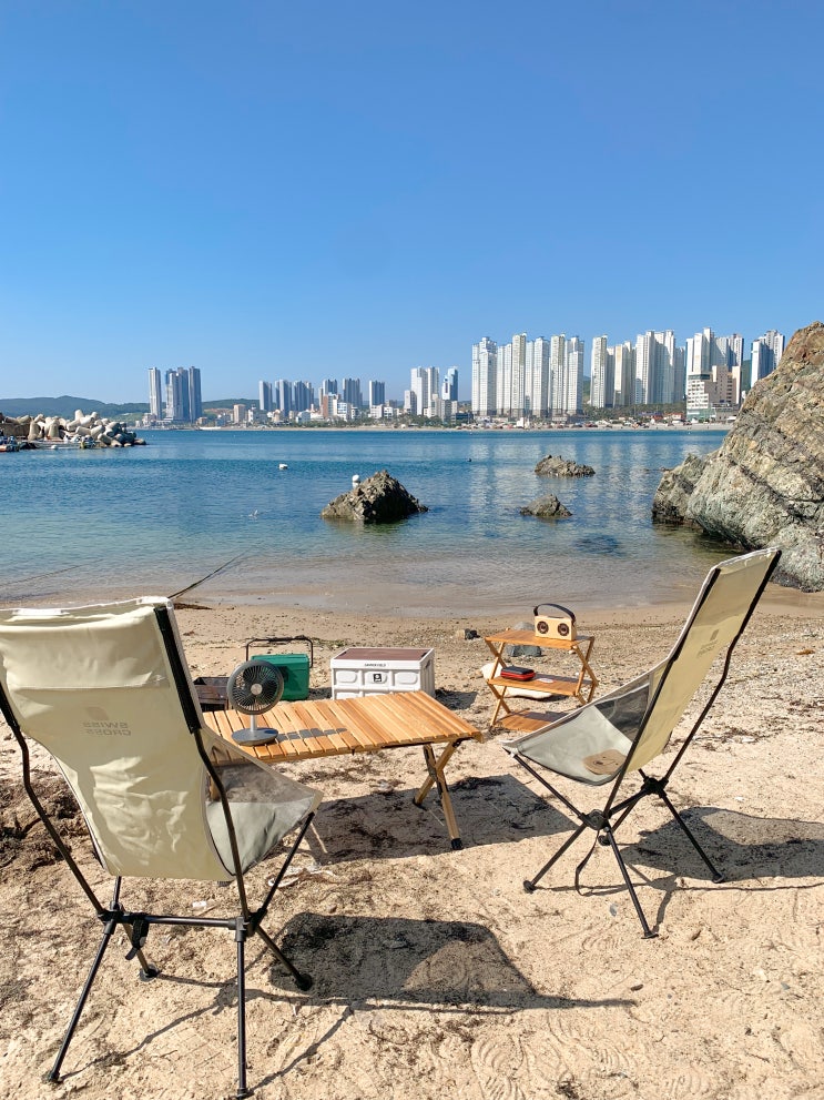  경주 근교 울산 노지캠핑 강동몽돌해변 feat. 폴라리스 아리에스 알파