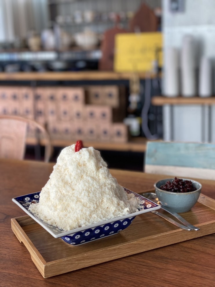  무더운 여름 광교 빙수 맛집 버찌울 팥빙수에서 수제 팥빙수 먹고왔어요
