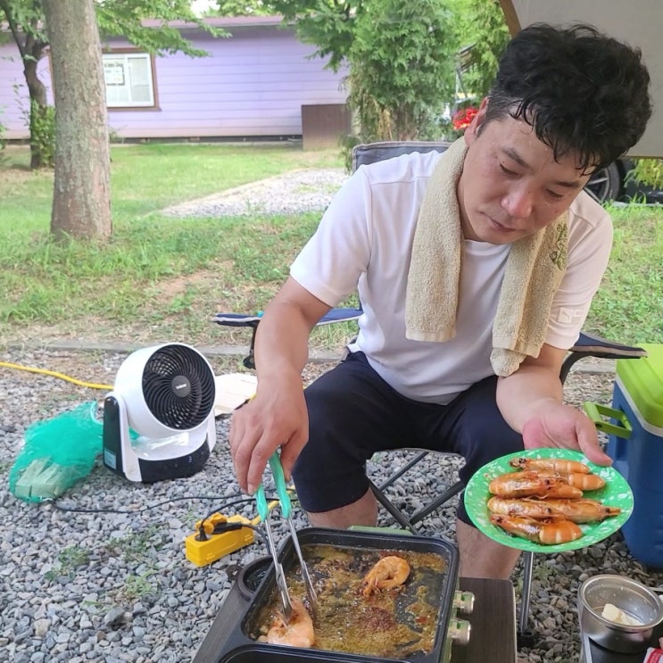  태안새우택배 캠핑엔 제철 해산물이죠