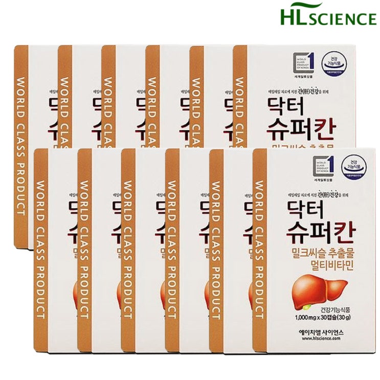 가성비 좋은 에이치엘사이언스 닥터 슈퍼칸 30캡슐x12개/밀크씨슬 추천해요 가성비 좋은 에이치엘사이언스 닥터 슈퍼칸 30캡슐x12개/밀크씨슬 추천해요
