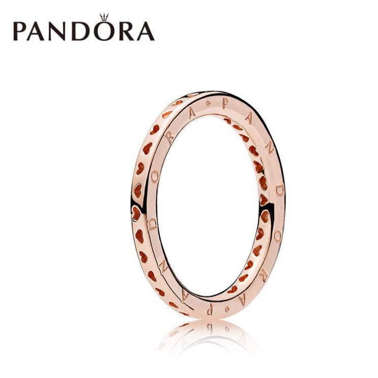  가성비갑 판도라PANDORA 187133 로고 시그니처 하트 오브 로즈 반지 추천합니다