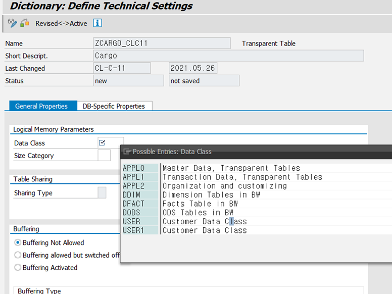 [ABAP] DB TABLE / INDEX : 네이버 블로그