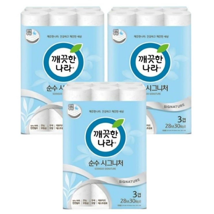 많이 찾는 깨끗한나라 3겹 데코 더 순수 천연펄프 롤화장지 27 m, 3개, 30롤 추천합니다 많이 찾는 깨끗한나라 3겹 데코 더 순수 천연펄프 롤화장지 27 m, 3개, 30롤 추천합니다