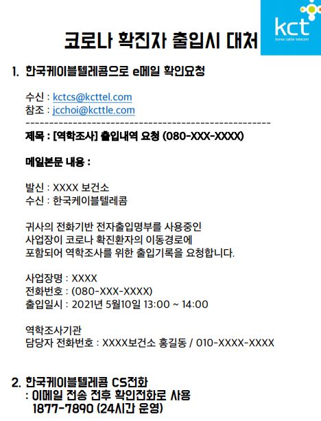 백화점, 마트, 아웃렛 등  080안심콜(콜체크인) 도입~